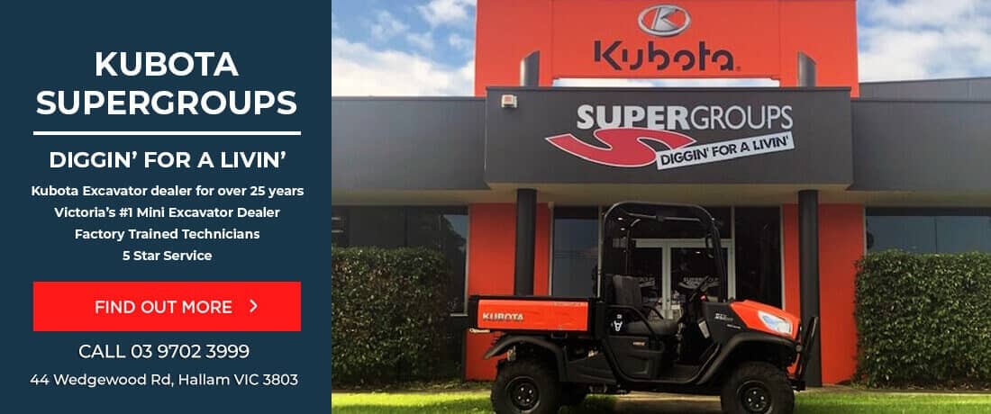 SuperGroup_New and Used Kubota Excavators Melbourne Australia